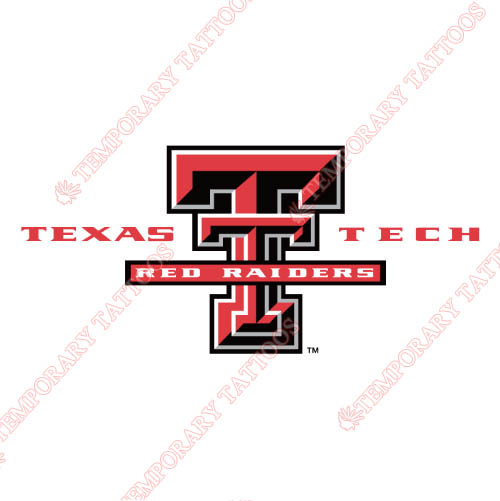 Texas Tech Red Raiders Customize Temporary Tattoos Stickers NO.6560